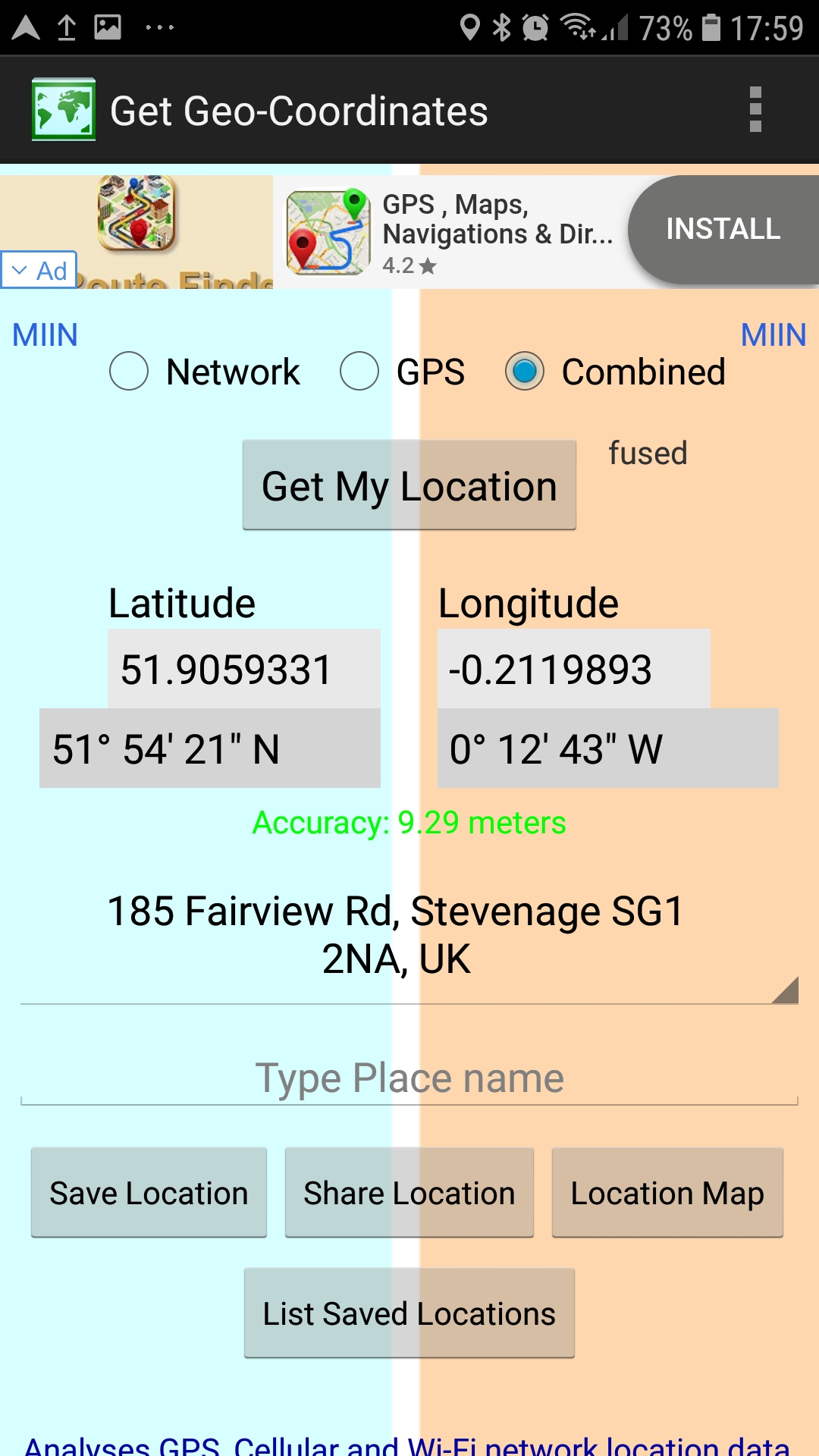 Get Geo Coordinates 1